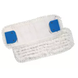 Frange à languettes microfibre blanche 50cm