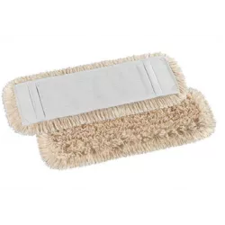 Frange à poches coton fils bouclés intérieur, coupés extérieur, 40cm