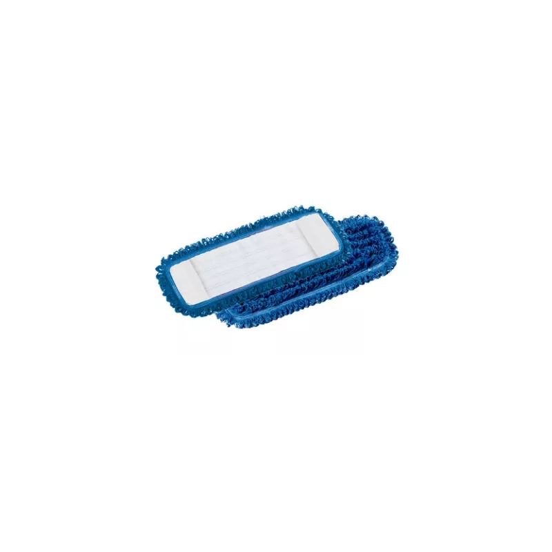 Franges à poches microfibre bleue 40x13cm