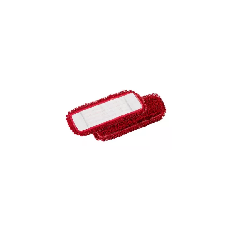 Franges à poches microfibre rouge 40x13cm