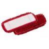 Franges à poches microfibre rouge 40x13cm