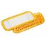 Franges à poches microfibre jaune 40x13cm