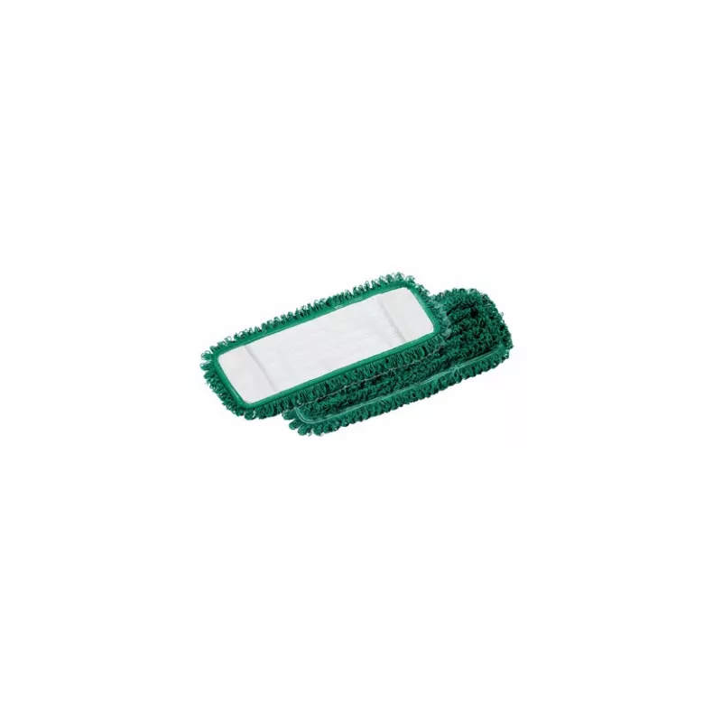 Franges à poches microfibre verte 40x13cm