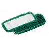 Franges à poches microfibre verte 40x13cm