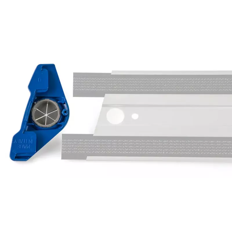 Cache droit pour support à scratch aluminium bleu