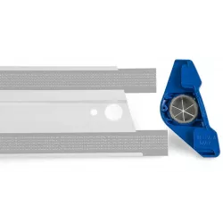 Cache gauche pour support à scratch aluminium bleu