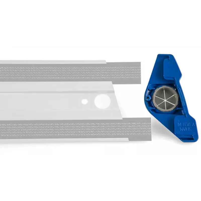 Cache gauche pour support à scratch aluminium bleu