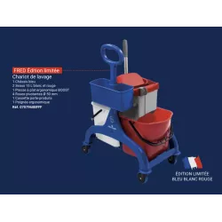 Chariot de lavage Filmop FRED Édition Limitée Bleu Blanc Rouge