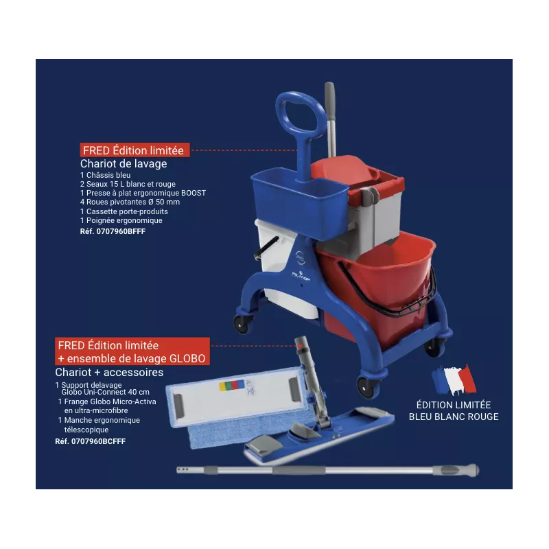 Chariot Filmop FRED Édition Limitée + Set Lavage Globo