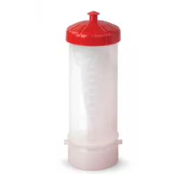 Réservoir transparent 650 ml pour balai réservoir Unilav avec couvercle rouge