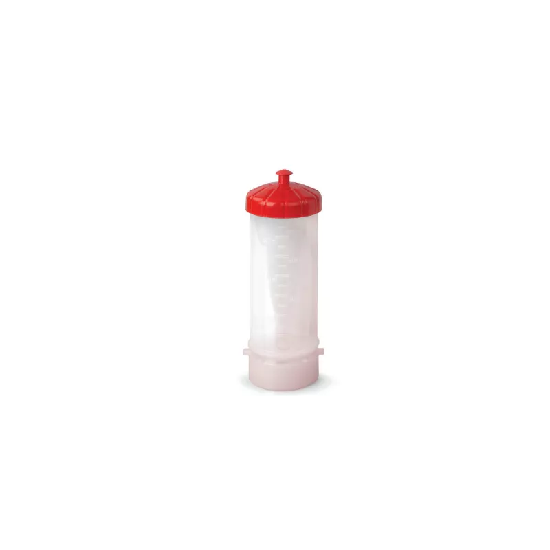 Réservoir transparent 650 ml pour balai réservoir Unilav avec couvercle rouge