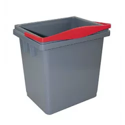 SEAU 4 L GRIS - ANSE ROUGE