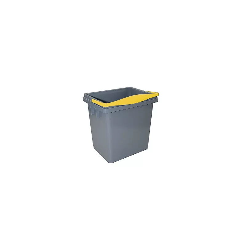 SEAU 4 L GRIS - ANSE JAUNE