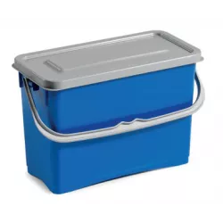 SEAU RECTANGULAIRE 8L BLEU + COUVERCLE 2020