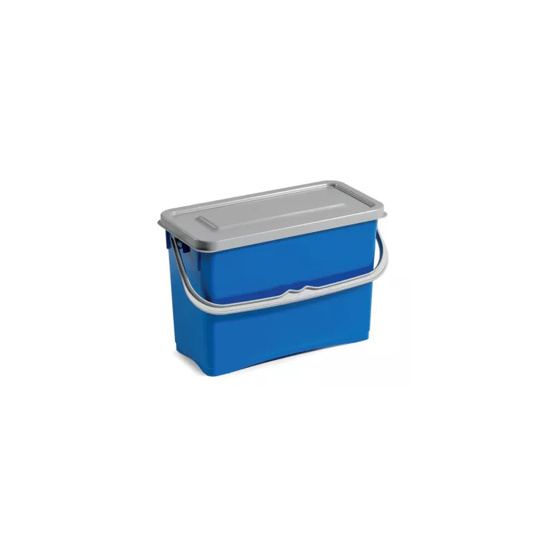 SEAU RECTANGULAIRE 8L BLEU + COUVERCLE 2020