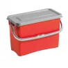 SEAU RECTANGULAIRE 8L ROUGE + COUVERCLE