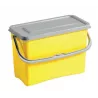SEAU RECTANGULAIRE 8L JAUNE + COUVERCLE