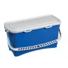 SEAU RECTANGULAIRE 20L BLEU + COUVERCLE