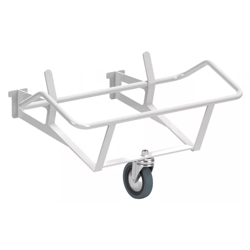 Support en métal rilsan pour seaux 10 et 20 lt, avec roue ø 80 mm