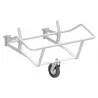 Support en métal rilsan pour seaux 10 et 20 lt, avec roue ø 80 mm