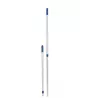 Manche télescopique aluminium anodisé 2 pièces bleu