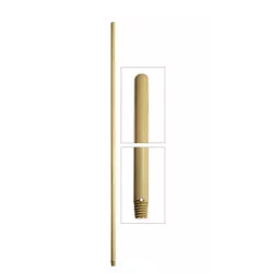 MANCHE BOIS 150CM VERNI A/TROU ET PAS DE VIS