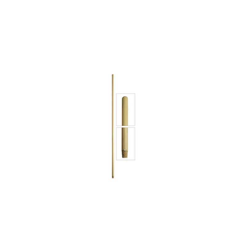 MANCHE BOIS 150CM VERNI A/TROU ET PAS DE VIS