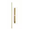 MANCHE BOIS 150CM VERNI A/TROU ET PAS DE VIS