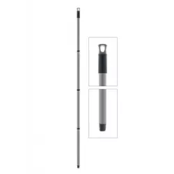 Manche en fer verni 4 pièces 140 cm avec filetage italien
