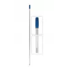 Manche aluminium 150cm avec 3 trous poignée bleue