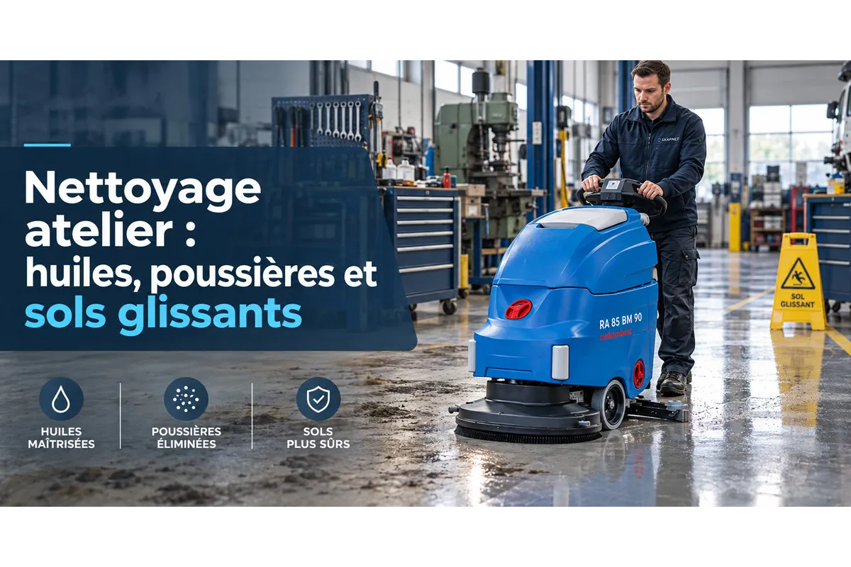 Nettoyage Atelier : Guide Complet Huiles et Sols